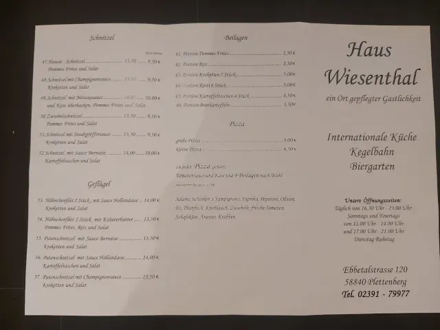 BookNoFees: Restaurante – Haus Wiesenthal – Plettenberg – Casa Wiesenthal, foto 2