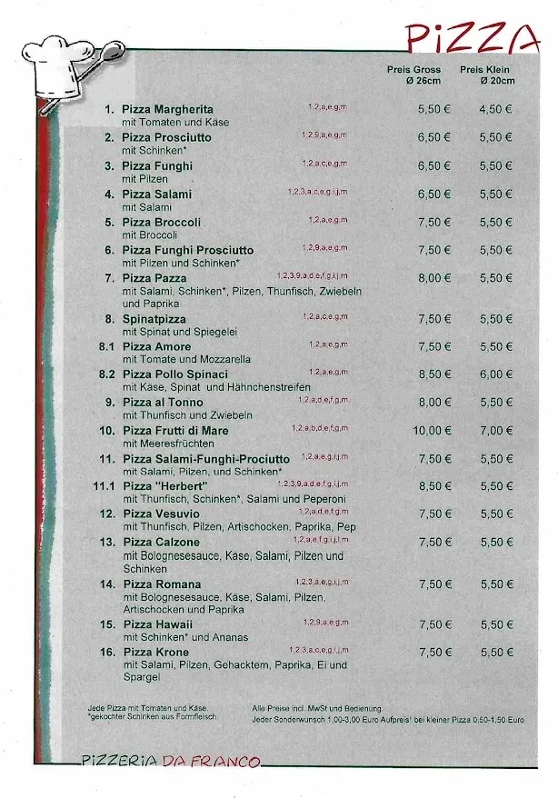 BookNoFees: Restaurante – Pizzeria da Franco – Rüthen – Pizzaria do Franco, foto 3