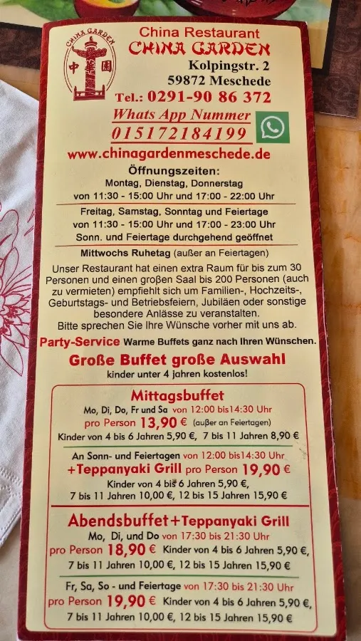 BookNoFees: Restaurante – China Garden – Meschede – Jardim da China, foto 2
