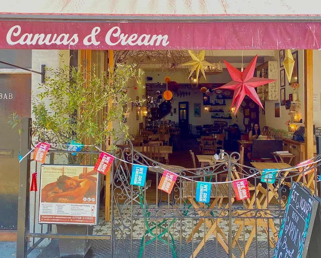 BookNoFees: Restaurante – Canvas & Cream – London – Lona e Creme, foto 1