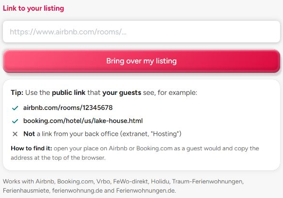 Interface do BookNoFees: Experimente acessar um link sem fazer login